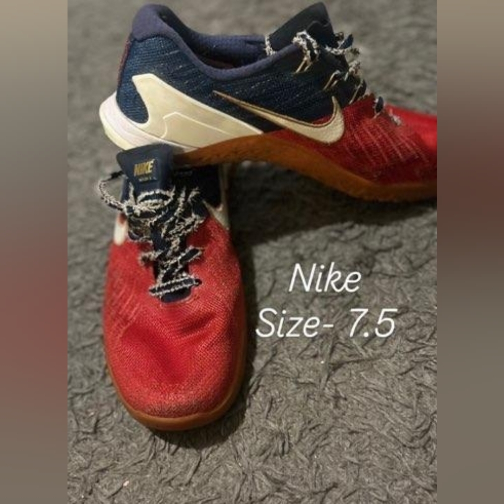 Nike Red and Navy Sneakers